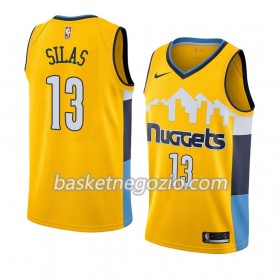 Canotte Uomo Denver Nuggets Xavier Silas 13 2018-2019 Nike Giallo Swingman